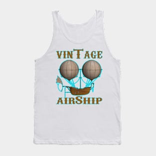 vintage airship funy vintage airship Tank Top